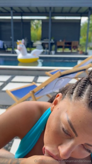 Onlyfans - Kristina Penava @kristinamandarinaa - Outdoor BG Pool Sextape PPV SD 1920p - 2025